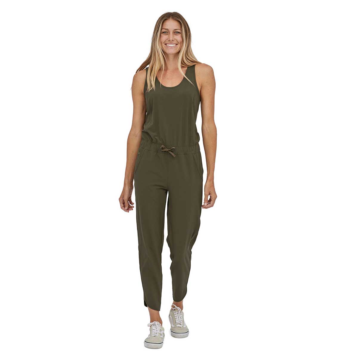 Patagonia Fleetwith Romper Women's in Basin Green